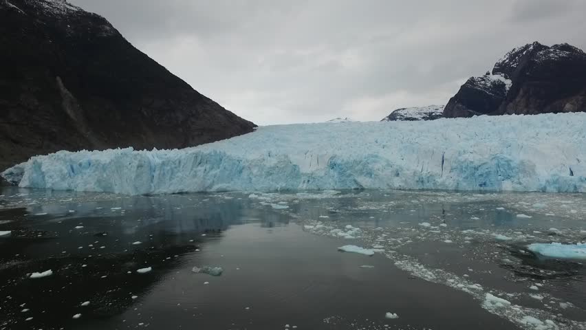Pan of Glacier in Patagonia, Chile