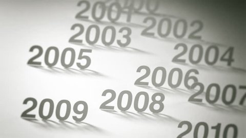 Simple Timeline Concept Animation: 2000s and 2010s Stock Video