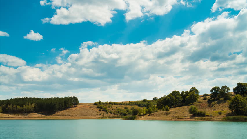Clouds Over The Lake Time Lapse