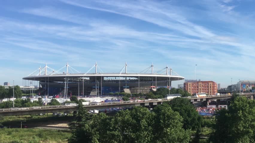 Famous Stade De France In Paris, France. The Stade de France is the national stadium of France, just north of Paris in the commune of Saint Denis.