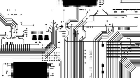 Circuit Board Background Texture Vector Illustration Stock Vector 