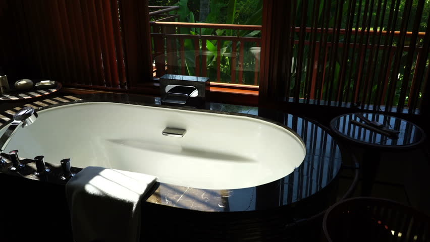 Bathroom in luxury resort.