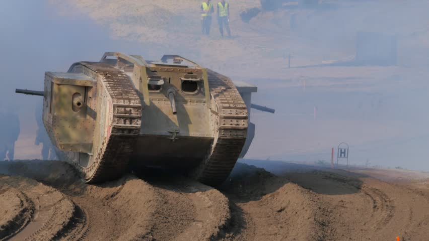 Tank Event 2016 SOEST, the Netherlands, AUGUST 27-28: MARK IV from WO I demo
