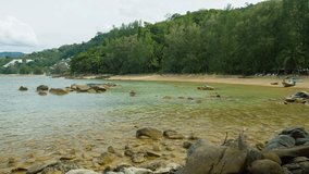 Coast of Andaman Sea on Phuket Island. UltraHD 2160p 4k video