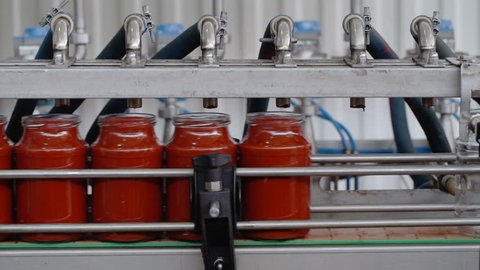 Automatic Line for Processing of Vegetables.Manufacturer Of Tomato Paste.Bottling Tomato Paste in Glass jars.