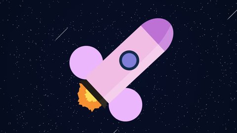 animated cartoon rocket space ship humorous penis concept