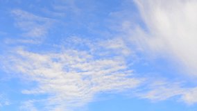 Blue sky with light cirrus cloud formation time-lapse, short.  - Powered by Shutterstock - Get 15% off with code: PIKWIZARD15