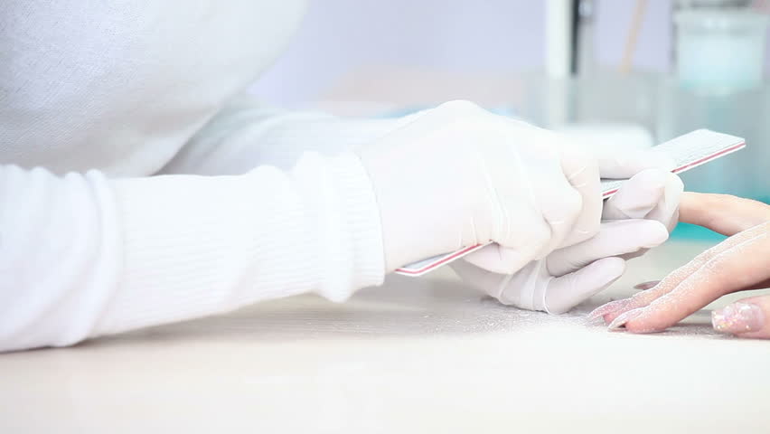 Closeup preparing nails to manicure 