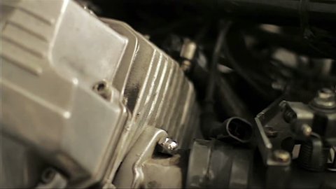Motorcycle Engine closeup