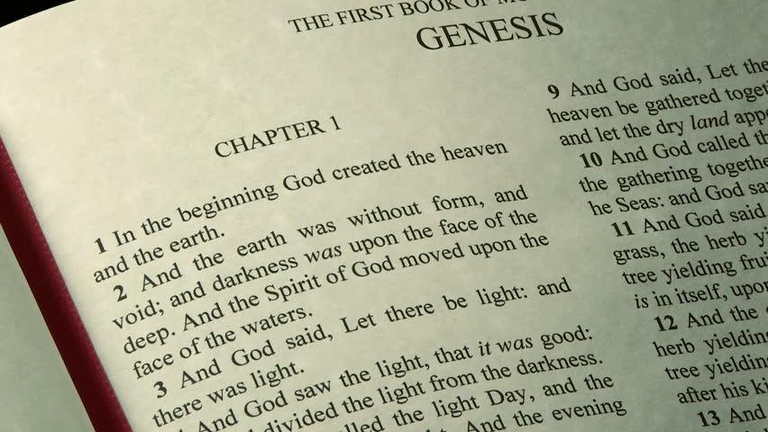 Scripture selection from the Holy Bible, The Book of Genesis