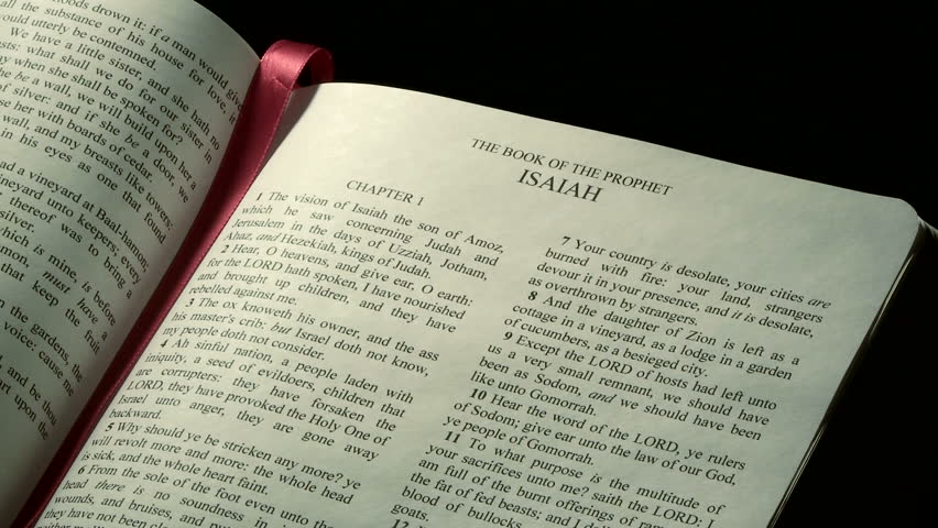 Scripture selection from the Holy Bible, Book of Isaiah