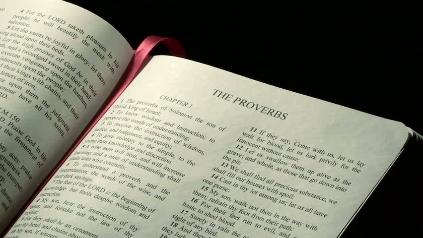 Scripture selection from the Holy Bible, The Proverbs