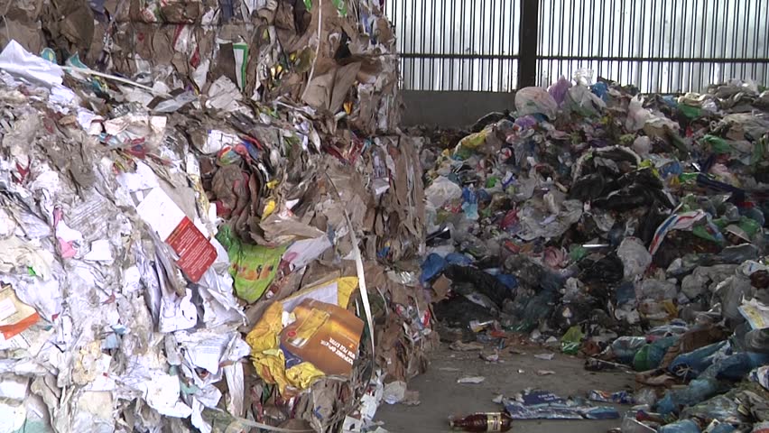 Cubes of garbage recycling plant | Shutterstock HD Video #19322113