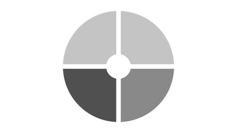 Loading Screen Circular Black Dark Gray Stock Footage Video (100% ...