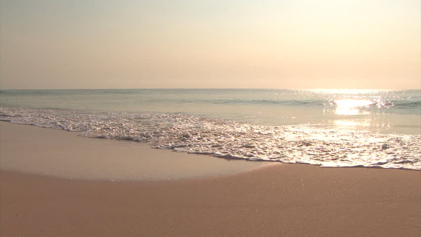 Beach at sunrise in Mexico