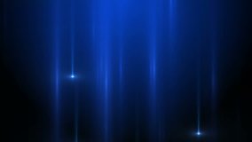 3d render abstract background with vertical light lines and flares. Background with blue lines in motion, could be useful as a frame or a texture. Blurred light lines with flares. Loop video.