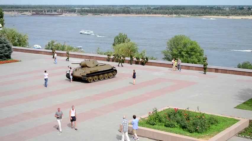 tourists on the square