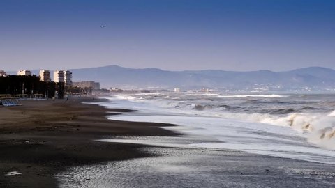 beach in Torremolinos, Spain