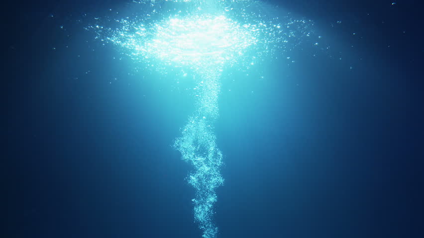 Under Water Air Bubbles Rising Stock Footage Video (100% Royalty-free ...