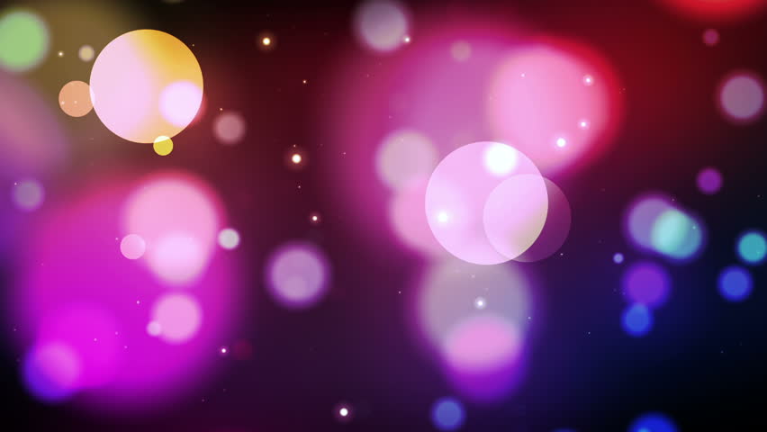 Random colorful light dots flash and sparkle. Seamless looping video animation.