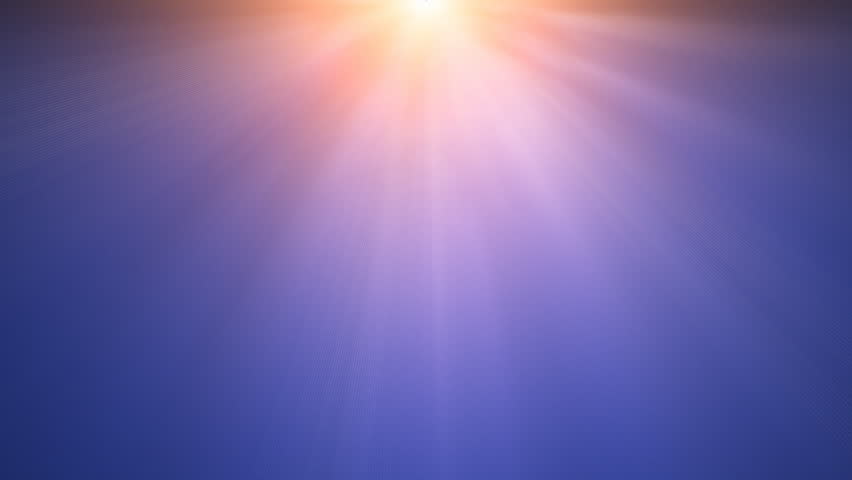 Animation of sun shinning in the sky. Seamless looping video animation.-