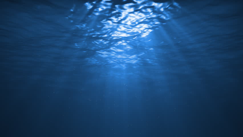 Blue version, water ripples coming towards camera. With tiny particles in the