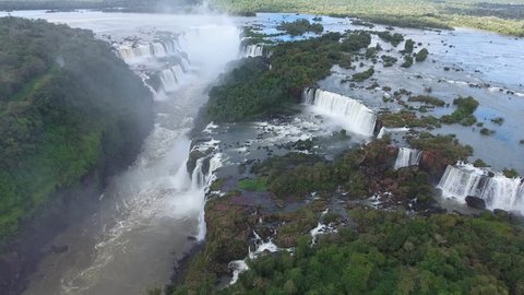 preferible techo Político Aerial View Drone Iguazu Falls Brazil Stock Footage Video (100%  Royalty-free) 19399531 | Shutterstock