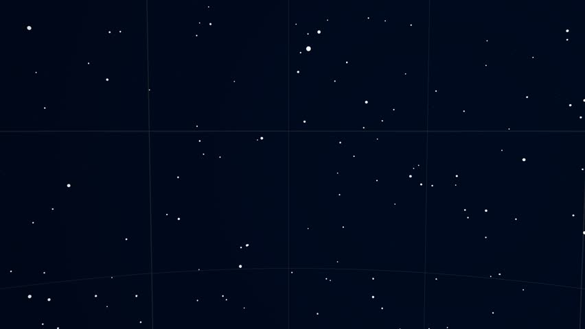 Constellation of Aries. Bright stars (up to 6.5M) - vector shapes. Constellation figures and boundaries. Equator, ecliptic and galactic equator reference lines Royalty-Free Stock Footage #19406941