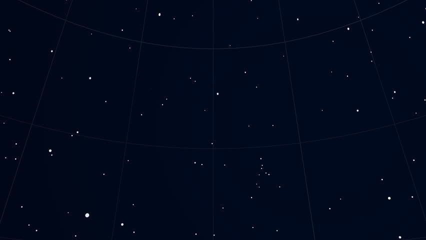 Constellation of Aquila. Bright stars (up to 6.5M) - vector shapes. Constellation figures and boundaries. Equator, ecliptic and galactic equator reference lines Royalty-Free Stock Footage #19406944