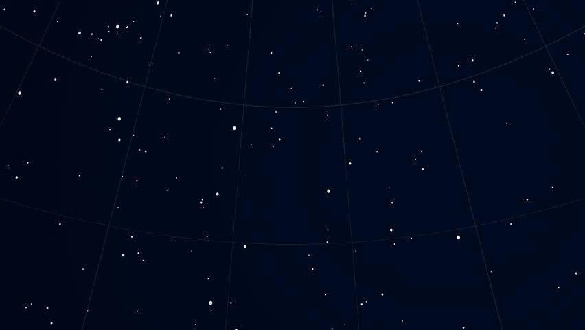 Constellation of Canis Maior. Bright stars (up to 6.5M) - vector shapes. Constellation figures and boundaries. Equator, ecliptic and galactic equator reference lines Royalty-Free Stock Footage #19407010