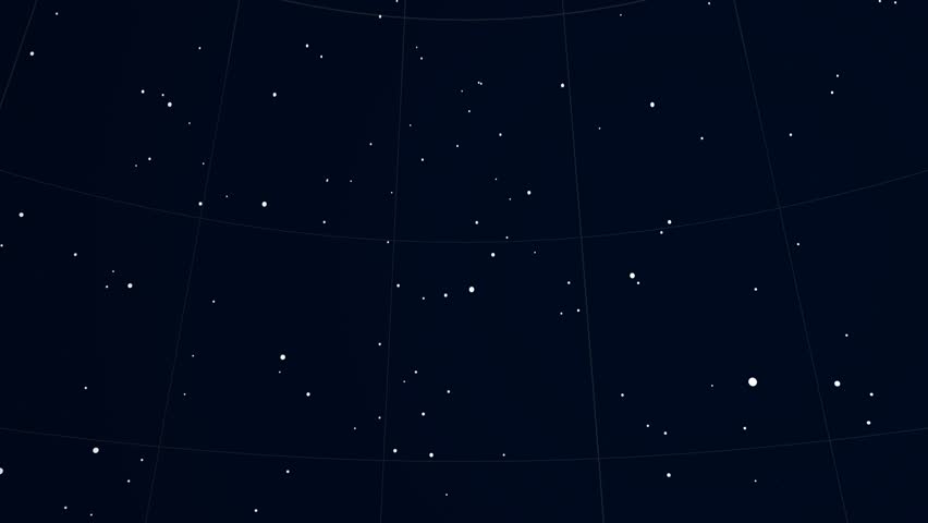 Constellation of Aquarius. Bright stars (up to 6.5M) - vector shapes. Constellation figures and boundaries. Equator, ecliptic and galactic equator reference lines Royalty-Free Stock Footage #19407046