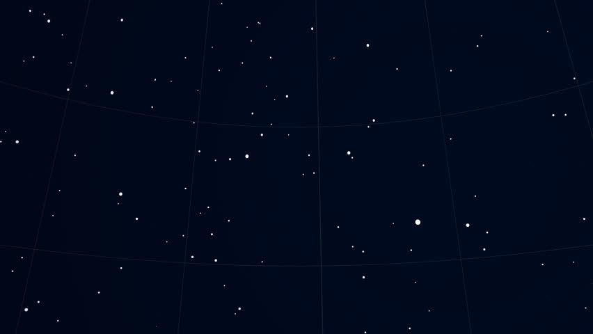 Constellation of Cygnus. Bright stars (up to 6.5M) - vector shapes. Constellation figures and boundaries. Equator, ecliptic and galactic equator reference lines Royalty-Free Stock Footage #19407676