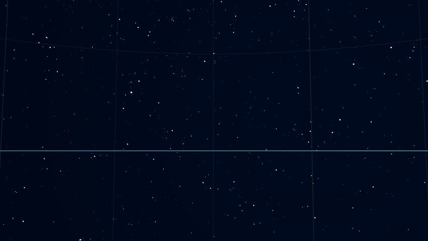 Constellation of Sculptor. Bright stars (up to 6.5M) - vector shapes. Constellation figures and boundaries. Equator, ecliptic and galactic equator reference lines Royalty-Free Stock Footage #19408441