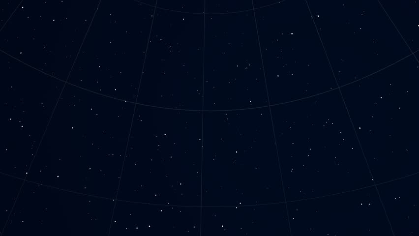 Constellation of Vulpecula. Bright stars (up to 6.5M) - vector shapes. Constellation figures and boundaries. Equator, ecliptic and galactic equator reference lines Royalty-Free Stock Footage #19408471