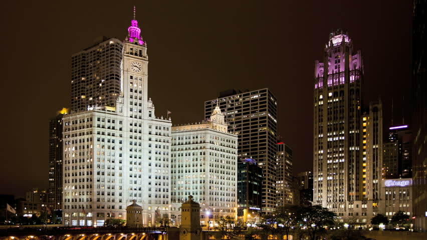Timelapse Chicago Downtown at Michigan Avenue
