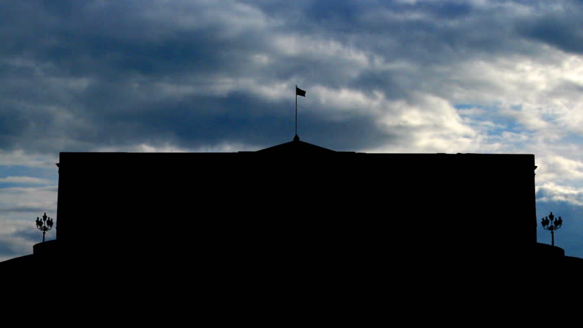 The Royal palace, or Det kongelige slott, in Oslo, Norway. It is Norwegian residence of Norwegian and Swedish king Charles III and is the official residence of the present Norwegian Monarch.   