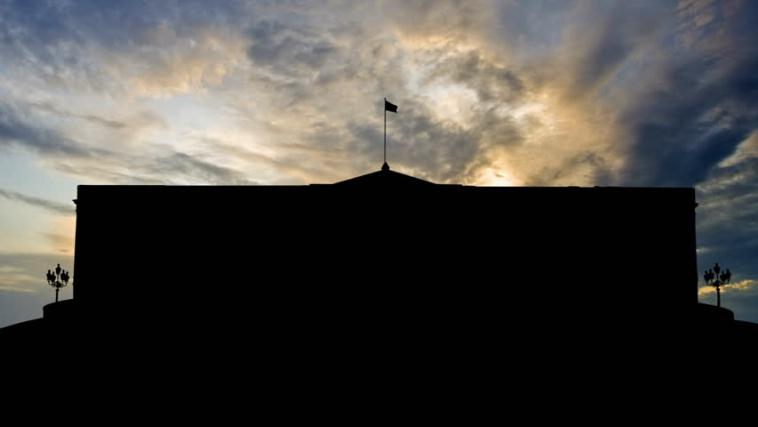 The Royal palace, or Det kongelige slott, in Oslo, Norway. It is Norwegian residence of Norwegian and Swedish king Charles III and is the official residence of the present Norwegian Monarch.   
