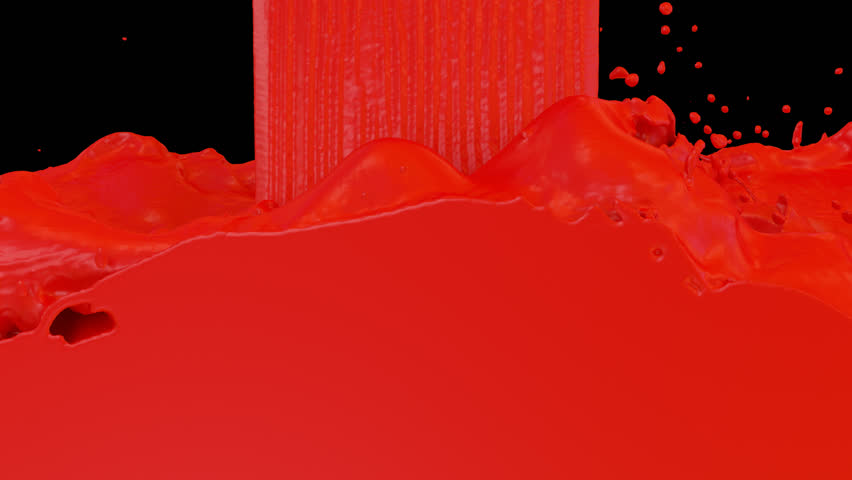 Animated Red Paint Pouring And Stock Footage Video 100 Royalty Free Shutterstock