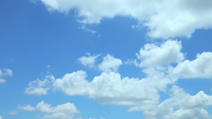 White clouds with blue sky