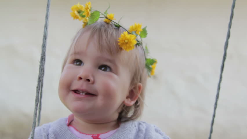 18 months old baby showing various emotions