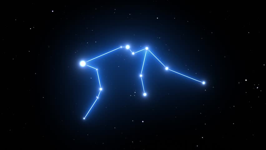 Aquarius Constellation On a Beautiful Stock Footage Video ...