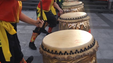 Chinese traditional drum performance 