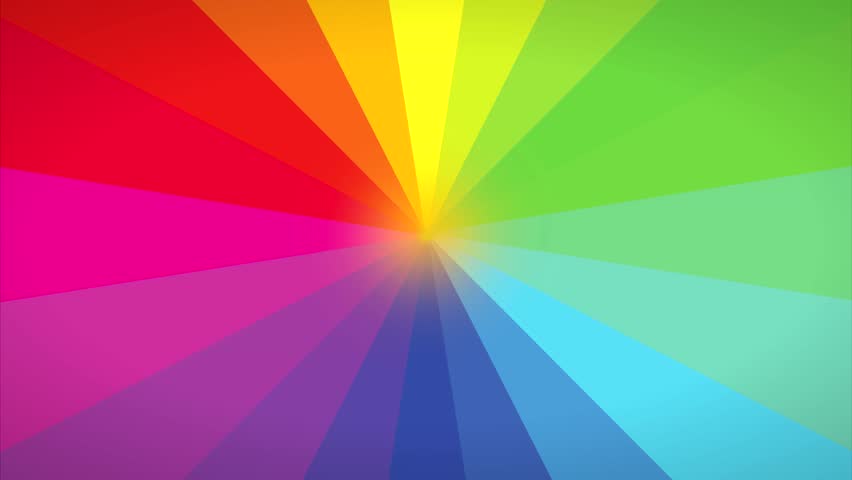 Rotating Rainbow Swirl. Seamless Loop. Stock Footage Video (100%