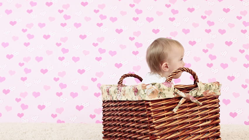 Baby in basket