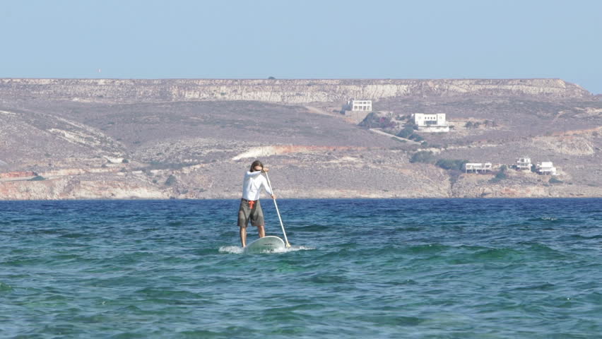 Stand up paddle boarding - popular sport activity 