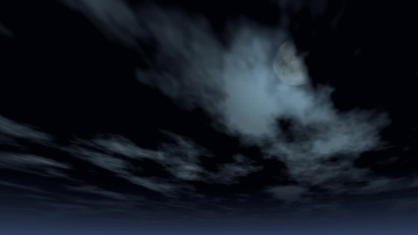 night sky, time lapse