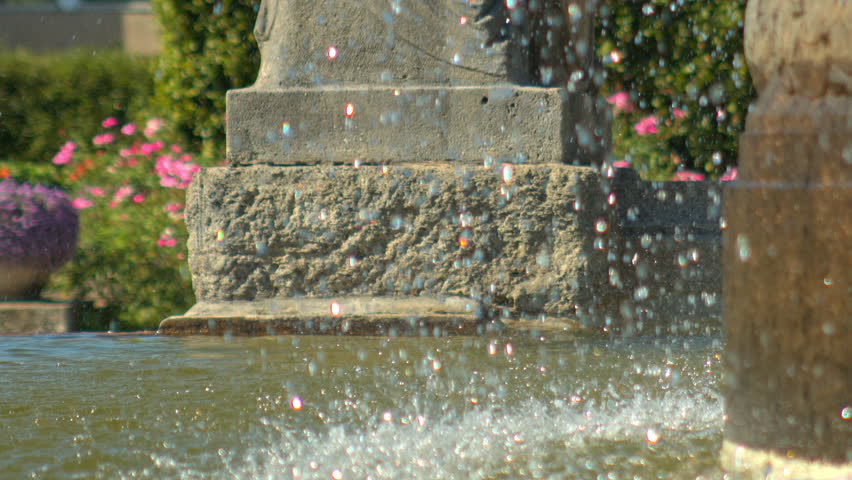 Baden Baden, at the fountain in the rose garden