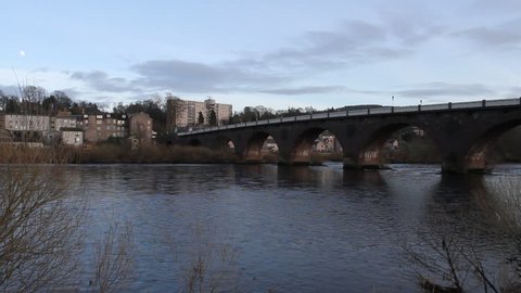 Smeatons bridge over River Tay Perth Scotland