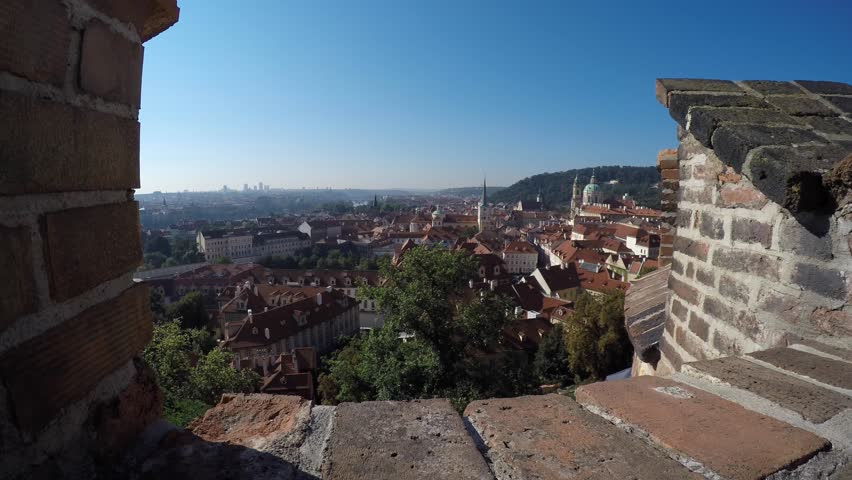 Prague is the capital of the Czech Republic. political and cultural center of Bohemia. historic center included in the Unesco World Heritage . Landscape from the largest ancient castle in the world. 