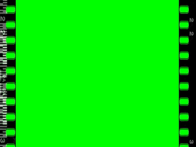 Film strip frame moving vertically on green chroma key | Shutterstock HD Video #1954477